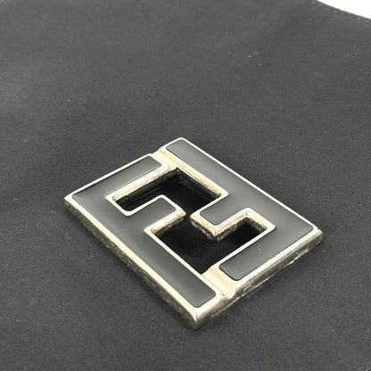 Fendi Shoulder Bag Nylon Black Ff Logo Unisex(Unisex)