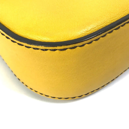 Fendi Handbag 8Br600 Leather Yellow Ff Mamma Bucket Women