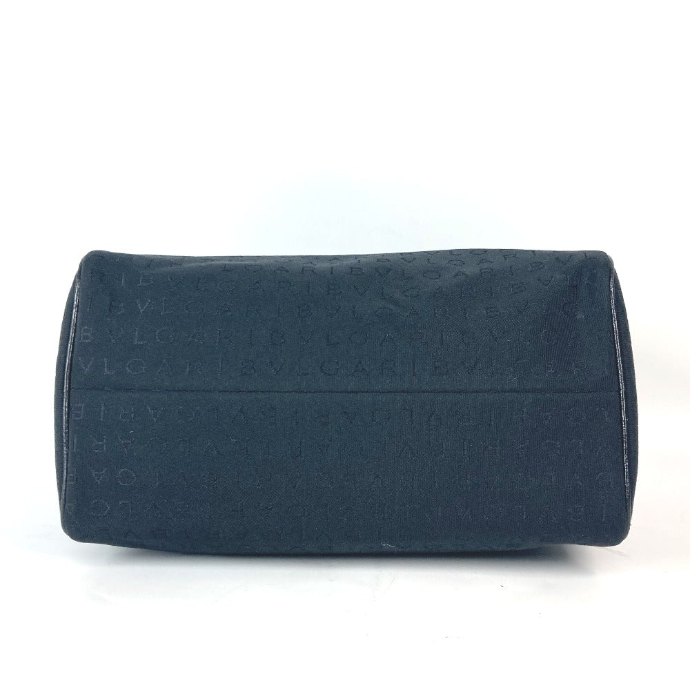 Bvlgari Handbag Canvas / Leather Black Logo Mania Women