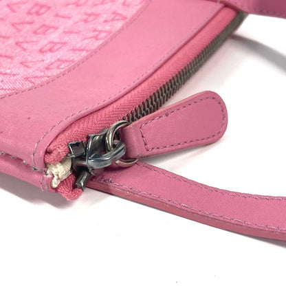 Bvlgari Shoulder Bag Canvas / Leather Pink Logo Mania