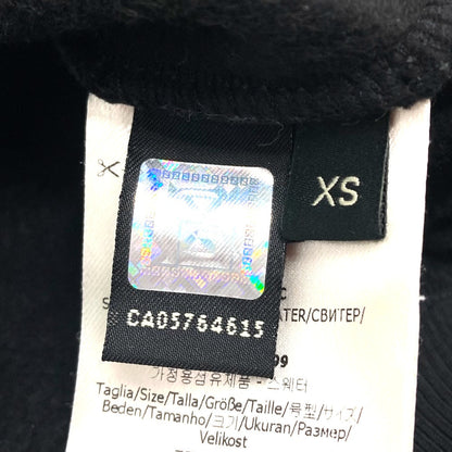 Fendi Sweat Fy0944 Cotton Black Sequin Logo Patch Detail Women Xs