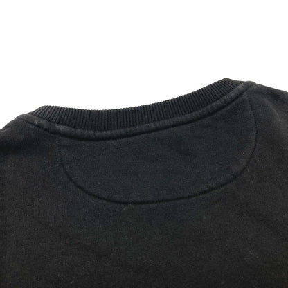 Fendi Sweat Fy0944 Cotton Black Sequin Logo Patch Detail Women Xs