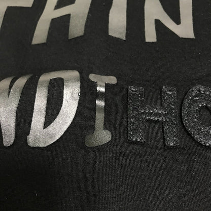 Fendi Sweat Fy0812 Rayon Black Rubber Logo Sweat Mens 48