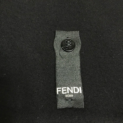 Fendi Sweat Fy0812 Rayon Black Rubber Logo Sweat Mens 48