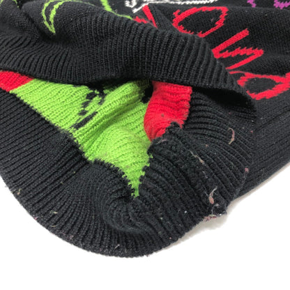 Fendi Sweater Fzy463 Ah3E Cotton Black 21Aw Logo Multicolor Mens 50