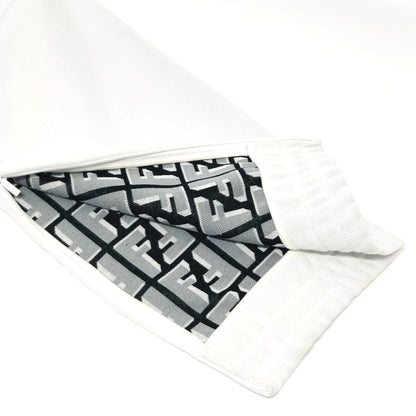 Fendi Pants Fab645 Polyester Gray Zucca Pattern