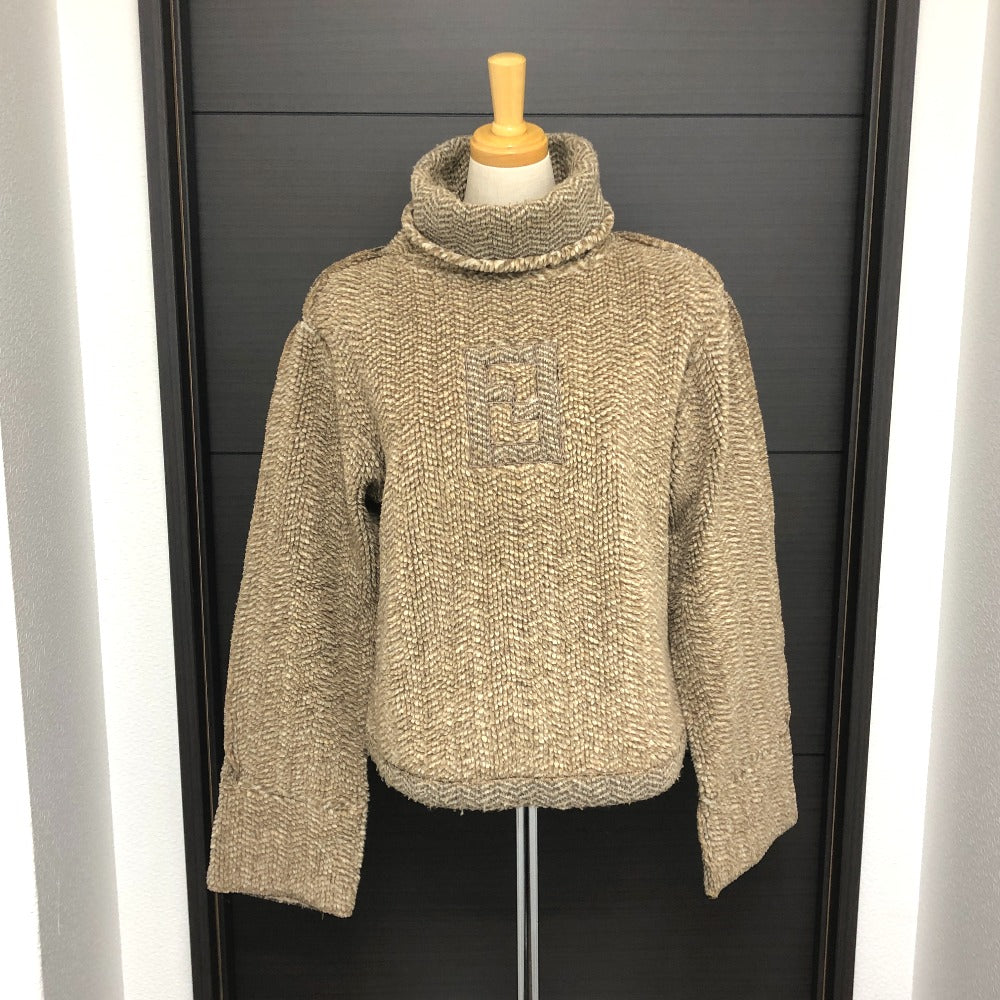 Fendi Sweater Polyester Brown Logo 42