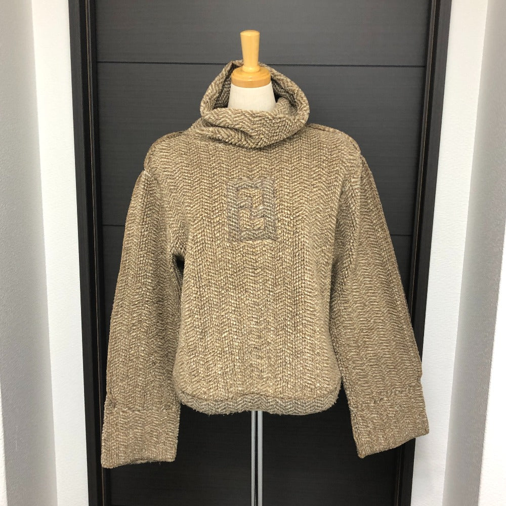 Fendi Sweater Polyester Brown Logo 42
