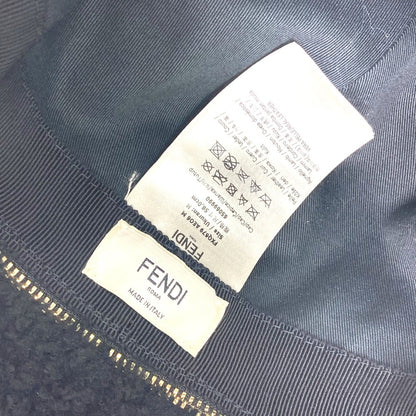 Fendi Hat Fxq679 Polyester Pink Logo Flight Cap Women 58/M