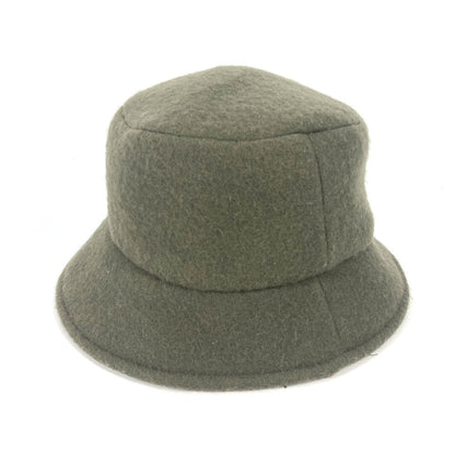 Fendi Hat Fxq901 Wool Khaki Inner Zucca Women M