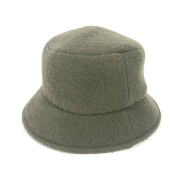 Fendi Hat Fxq901 Wool Khaki Inner Zucca Women M