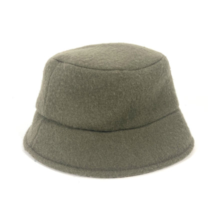 Fendi Hat Fxq901 Wool Khaki Inner Zucca Women M