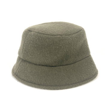 Fendi Hat Fxq901 Wool Khaki Inner Zucca Women M