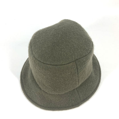 Fendi Hat Fxq901 Wool Khaki Inner Zucca Women M