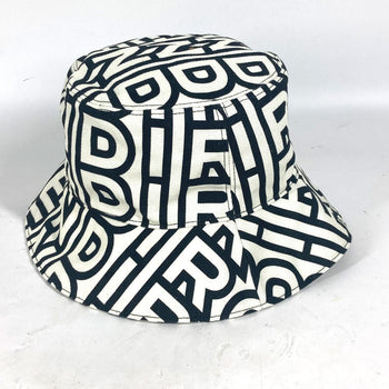 Fendi Hat Fxq910 Cotton White Marc Jacobs Collaboration Logo All-Over Pattern Mens(Unisex) L