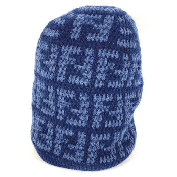 Fendi Knit Hat Fxq960 Wool Gray Logo