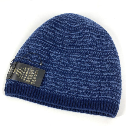 Fendi Knit Hat Fxq960 Wool Gray Logo