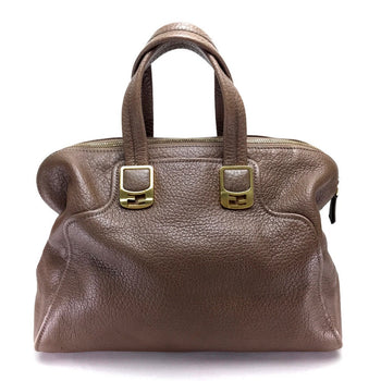 Fendi Handbag 8Bl110 Leather Brown Men'S Women Chameleon Unisex(Unisex)