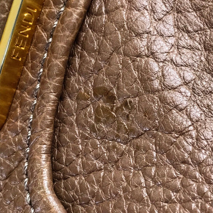 Fendi Handbag 8Bl110 Leather Brown Men'S Women Chameleon Unisex(Unisex)