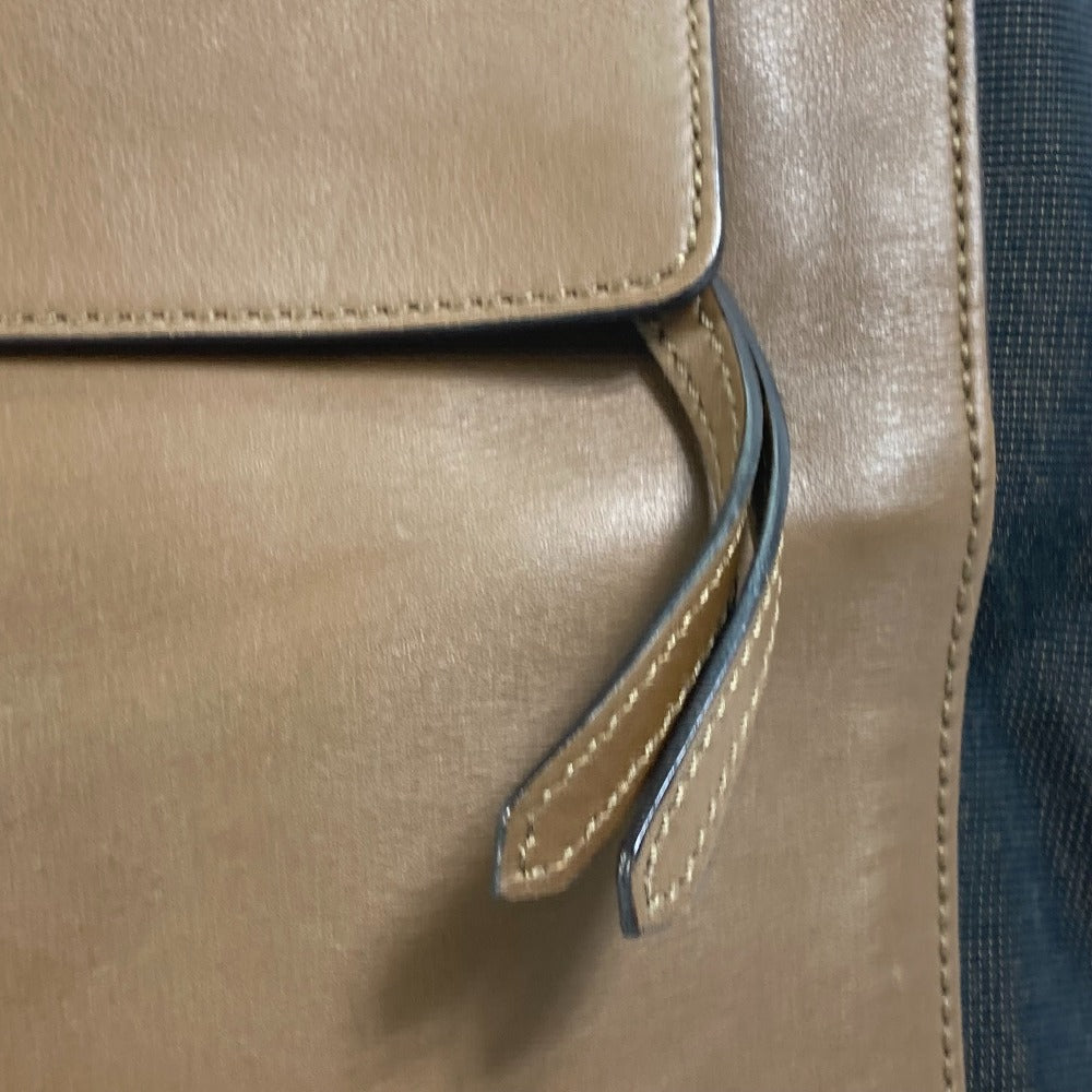 Fendi Handbag 8Bn251 Leather/Canvas, Suede Brown Pecan Women