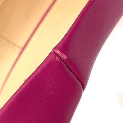 Fendi Pumps Leather Purple Pointed Toe Women 39