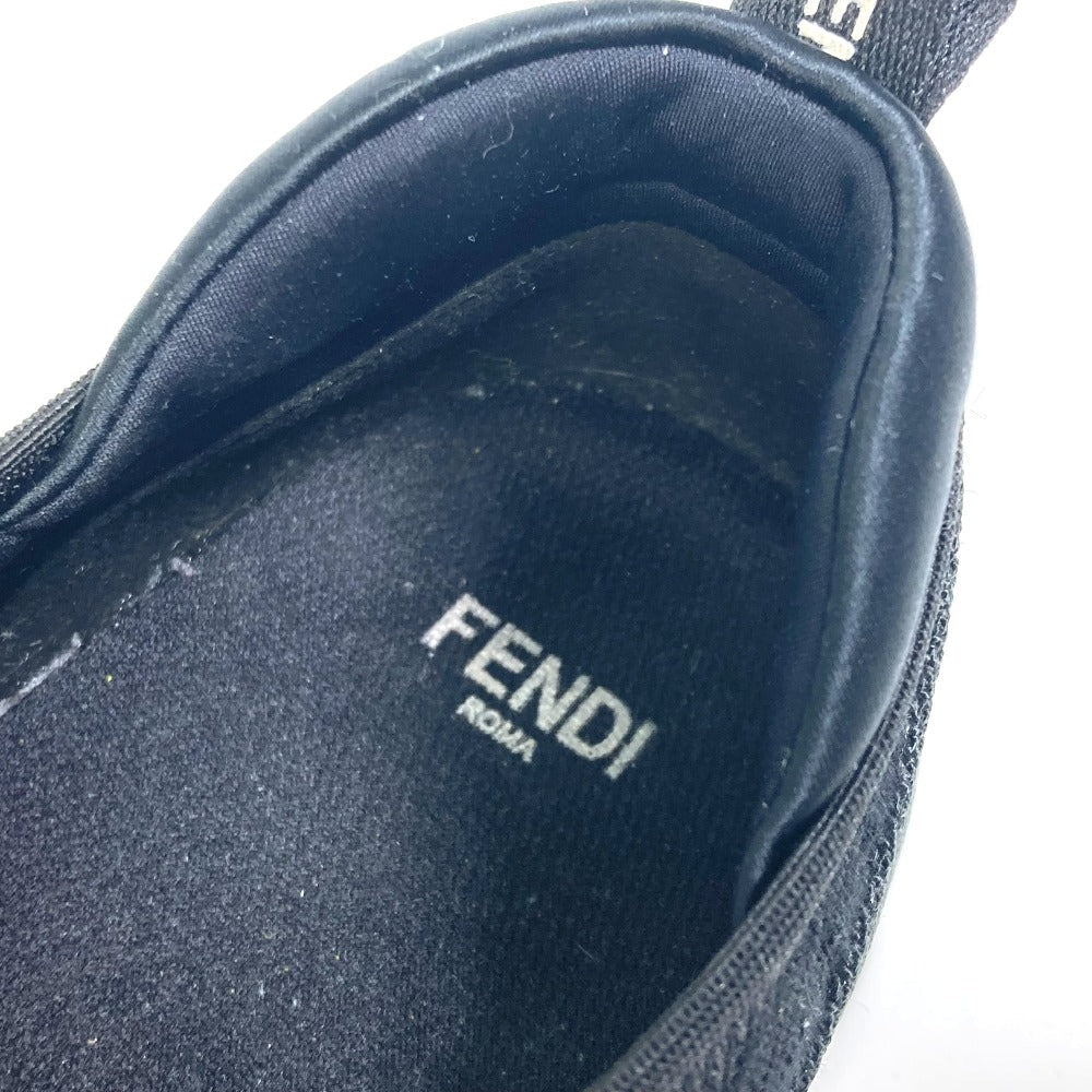 Fendi Sneakers 8E8139 Canvas Black Zucca Women 36