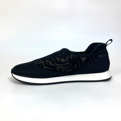 Fendi Sneakers 8E8139 Canvas Black Zucca Women 36