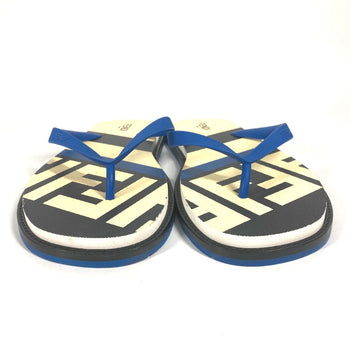Fendi Sandals 7Y1360 Rubber Blue Shoes Shoes Logo Mens 8