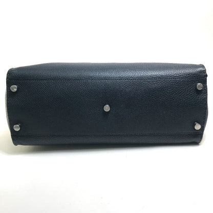Fendi Business Bag 7Va388 Leather Navy X Blue Celeria Peekaboo Mens