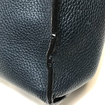 Fendi Business Bag 7Va388 Leather Navy X Blue Celeria Peekaboo Mens