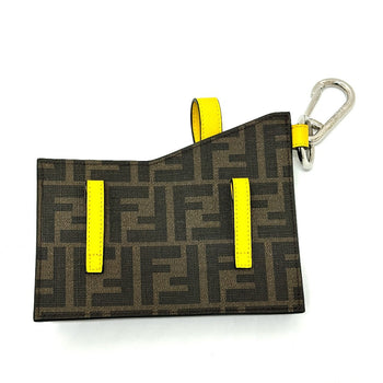 Fendi Bag Charm 7Ar759 Pvc / Leather Two-Tone Color (Brown) Zucca Charm Women(Unisex)