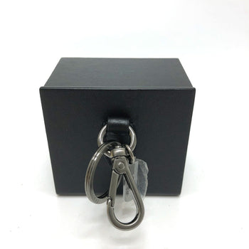 Fendi Key Ring 7Ar894 Leather Black Logo/Accessories Mini Box Women Secondhand