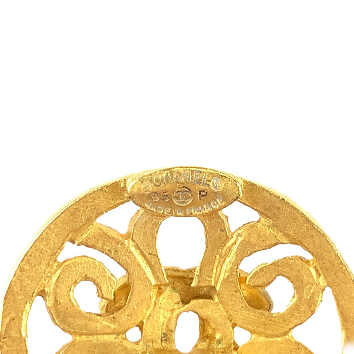 Chanel Earring Plating Gold Red Blue Earring Swing Earring Coco Mark Stone Women