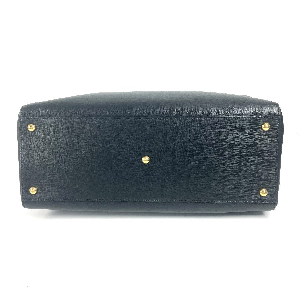 Fendi Tote Bag 8Bh251 Leather Black To Joule