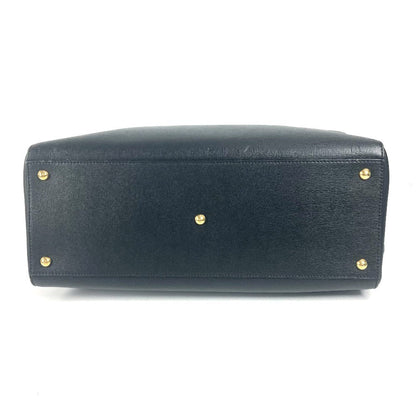 Fendi Tote Bag 8Bh251 Leather Black To Joule