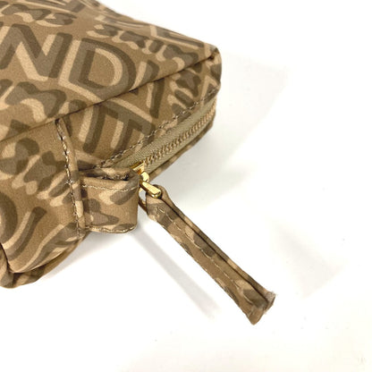 Fendi Pouch 8N0179 Nylon Beige Skims Collaboration Logo Women