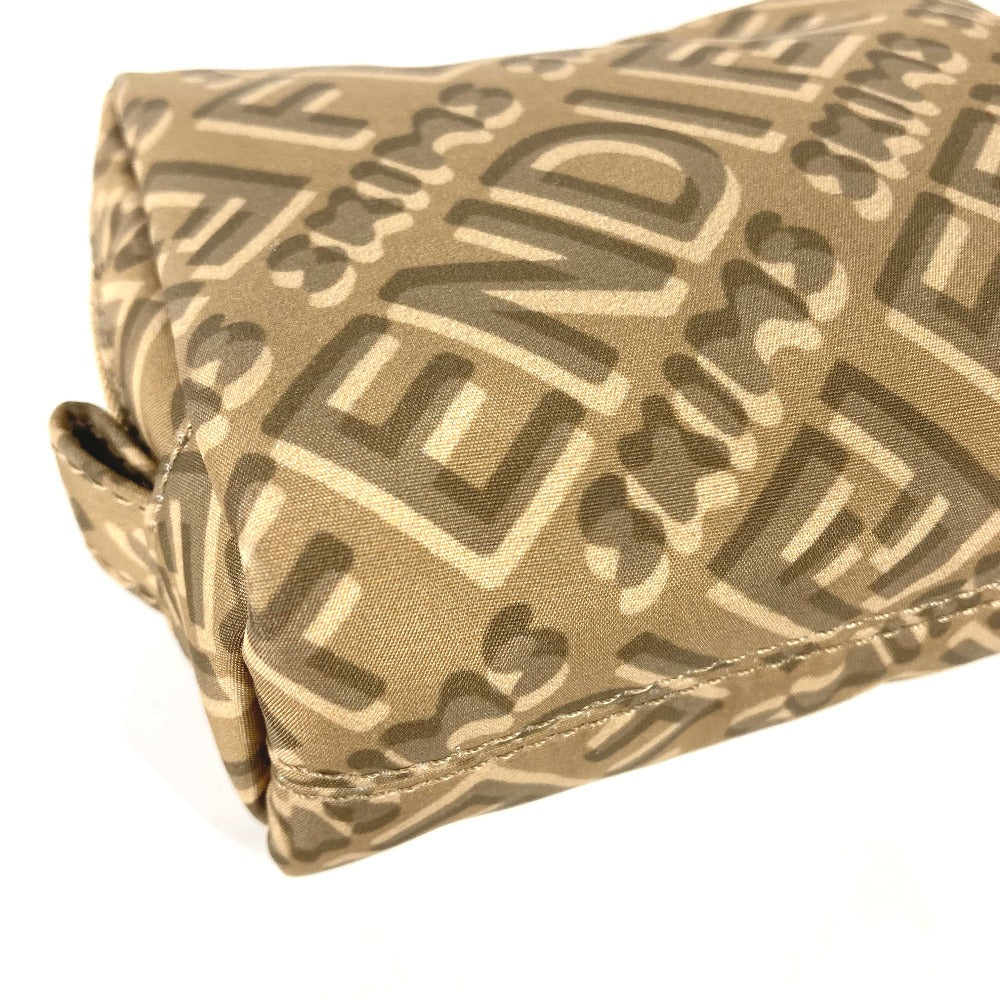 Fendi Pouch 8N0179 Nylon Beige Skims Collaboration Logo Women