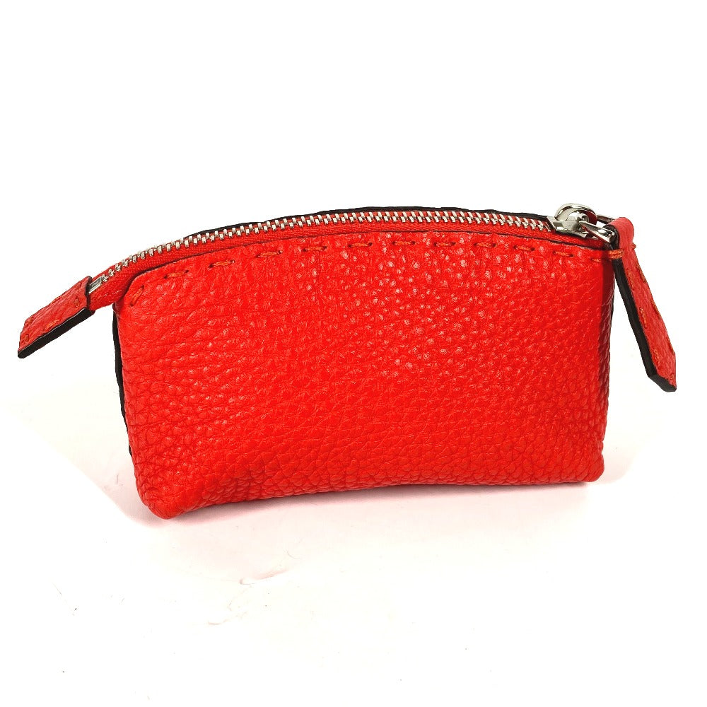 Fendi Pouch 8N0115 Leather Red Celeria Women