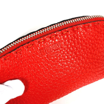 Fendi Pouch 8N0115 Leather Red Celeria Women