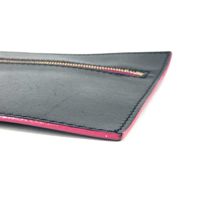 Fendi Pouch Leather Black By Color Accessories Flat Women