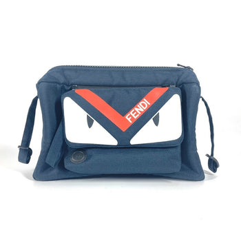 Fendi Pouch Nylon Navy Monster Bugs For Strollers Kids