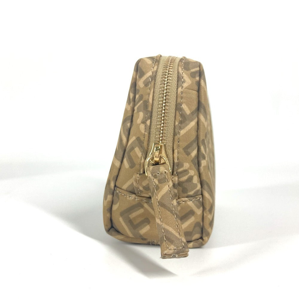 Fendi Pouch 8N0179 Nylon Beige Skims Collaboration Logo Women