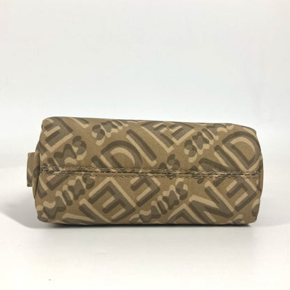 Fendi Pouch 8N0179 Nylon Beige Skims Collaboration Logo Women