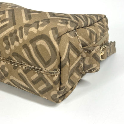Fendi Pouch 8N0179 Nylon Beige Skims Collaboration Logo Women