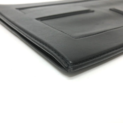 Fendi Clutch Bag 7N0113 Leather Black Logo Mini Bag