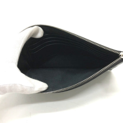 Fendi Clutch Bag 7N0113 Leather Black Logo Mini Bag