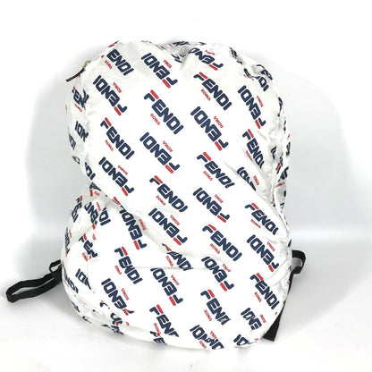 Fendi Backpack Nylon White Backpack Bag Fila Collaboration Women