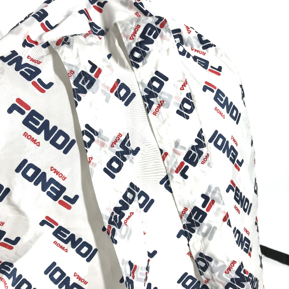 Fendi Backpack Nylon White Backpack Bag Fila Collaboration Women