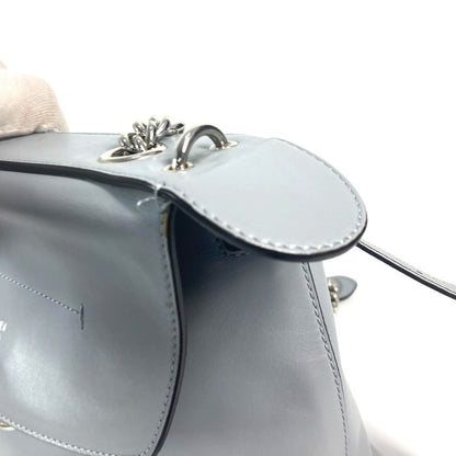 Fendi Backpack 8Bz042 Leather Blue To School Women