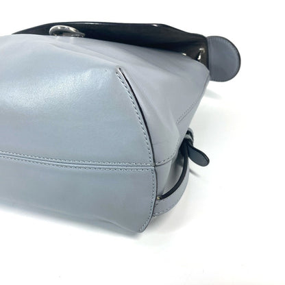 Fendi Backpack 8Bz042 Leather Blue To School Women
